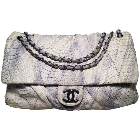 chanel python skin bag